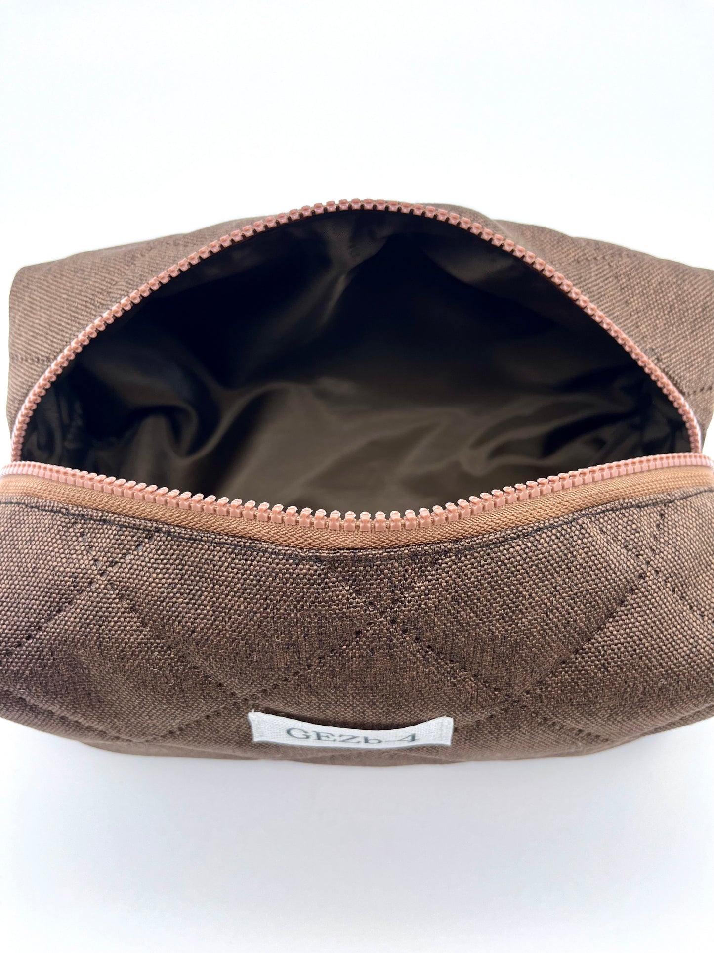 Brown Make-up Bag Large
