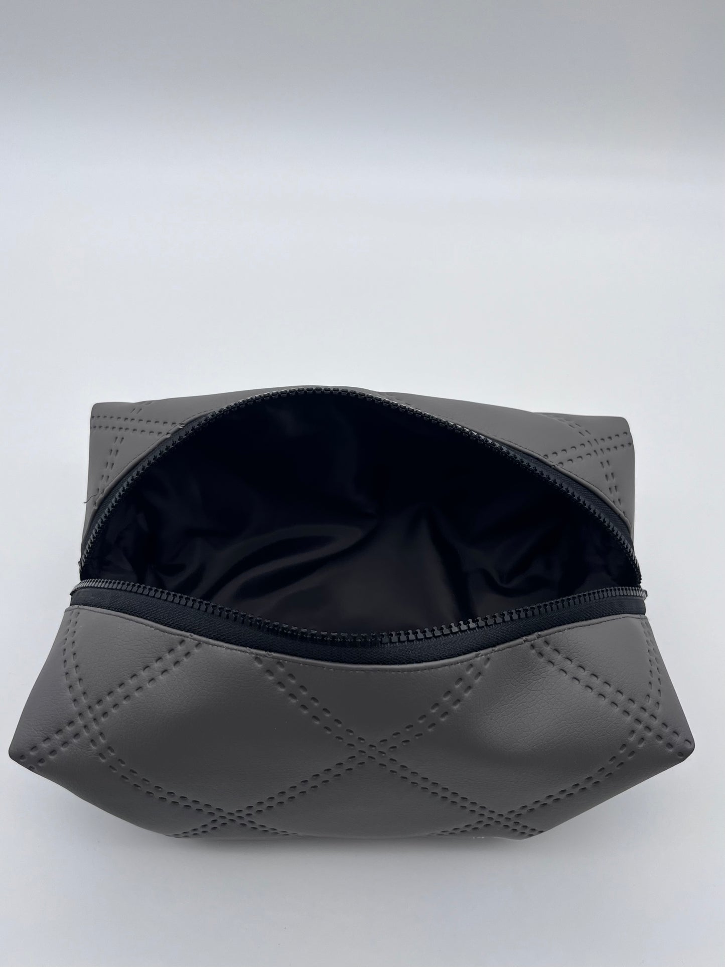 Elegant Grey Cosmetic Bag Medium