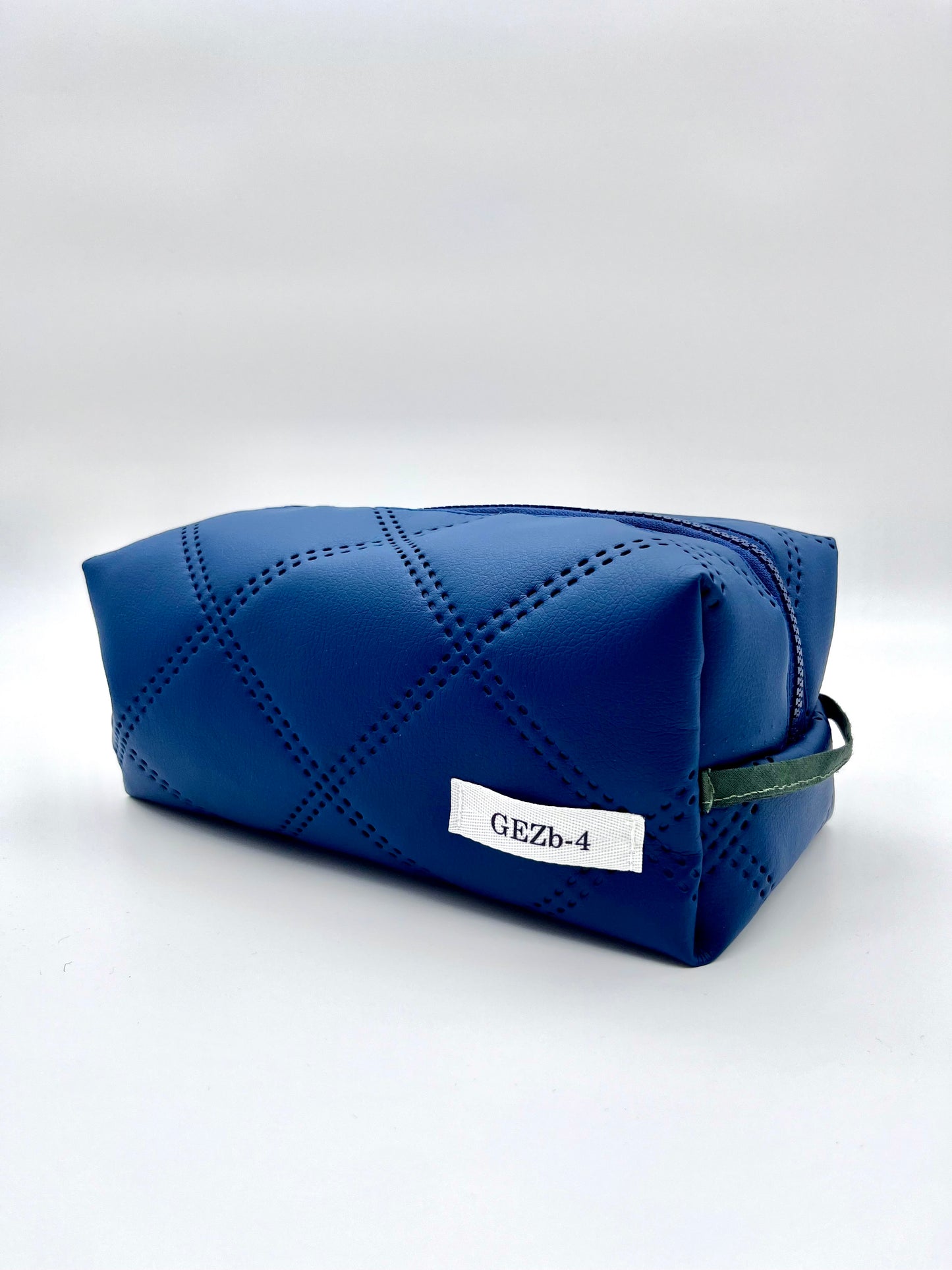 Elegant Blue Cosmetic Bag Large