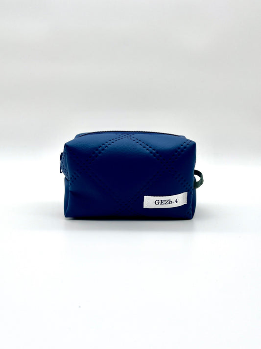 Elegant Blue Cosmetic Bag Medium