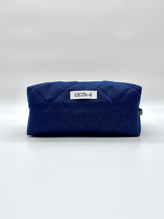 Dark Denim Make-up Bag Large